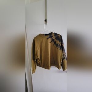 Tie-Dye Sweatshirt in Brown and Black Size Small